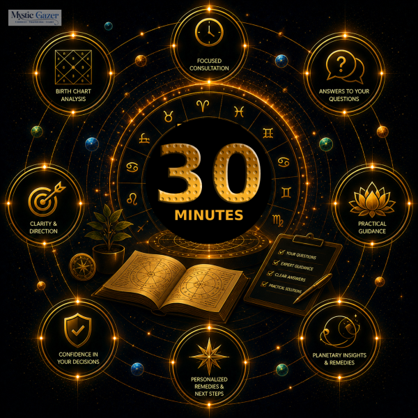 30 minutes personalized astrology consultation