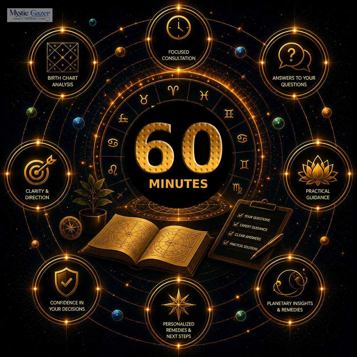 60 minutes personalized astrology consultation